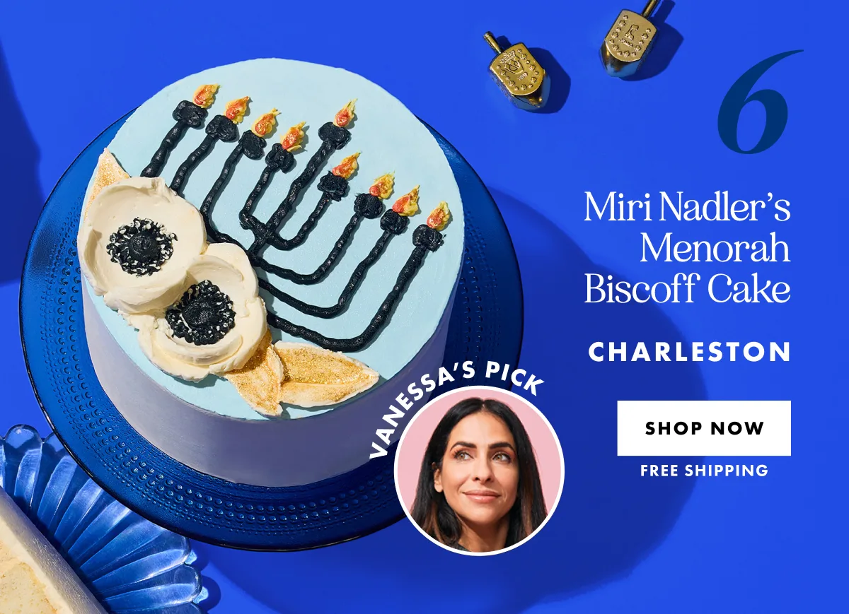 Miri Nadler's Menorah Biscoff Cake