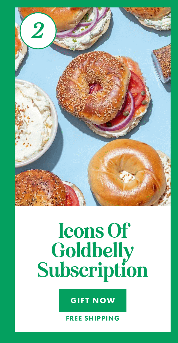 Icons of Goldbelly Subscription