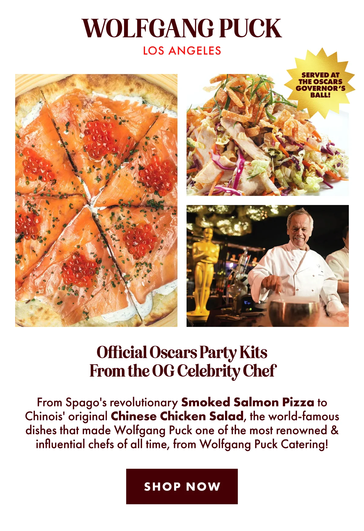 Wolfgang Puck Official Oscars Party Kits