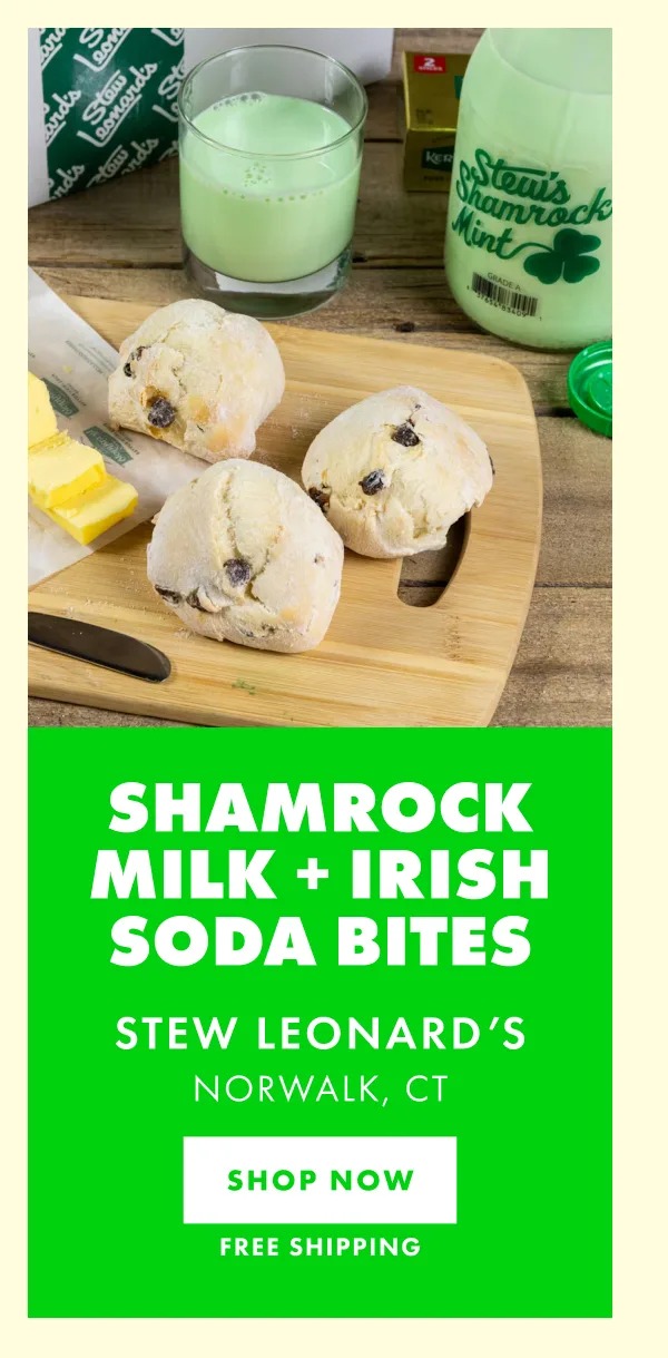 Stew's Shamrock Milk + Irish Soda Bites