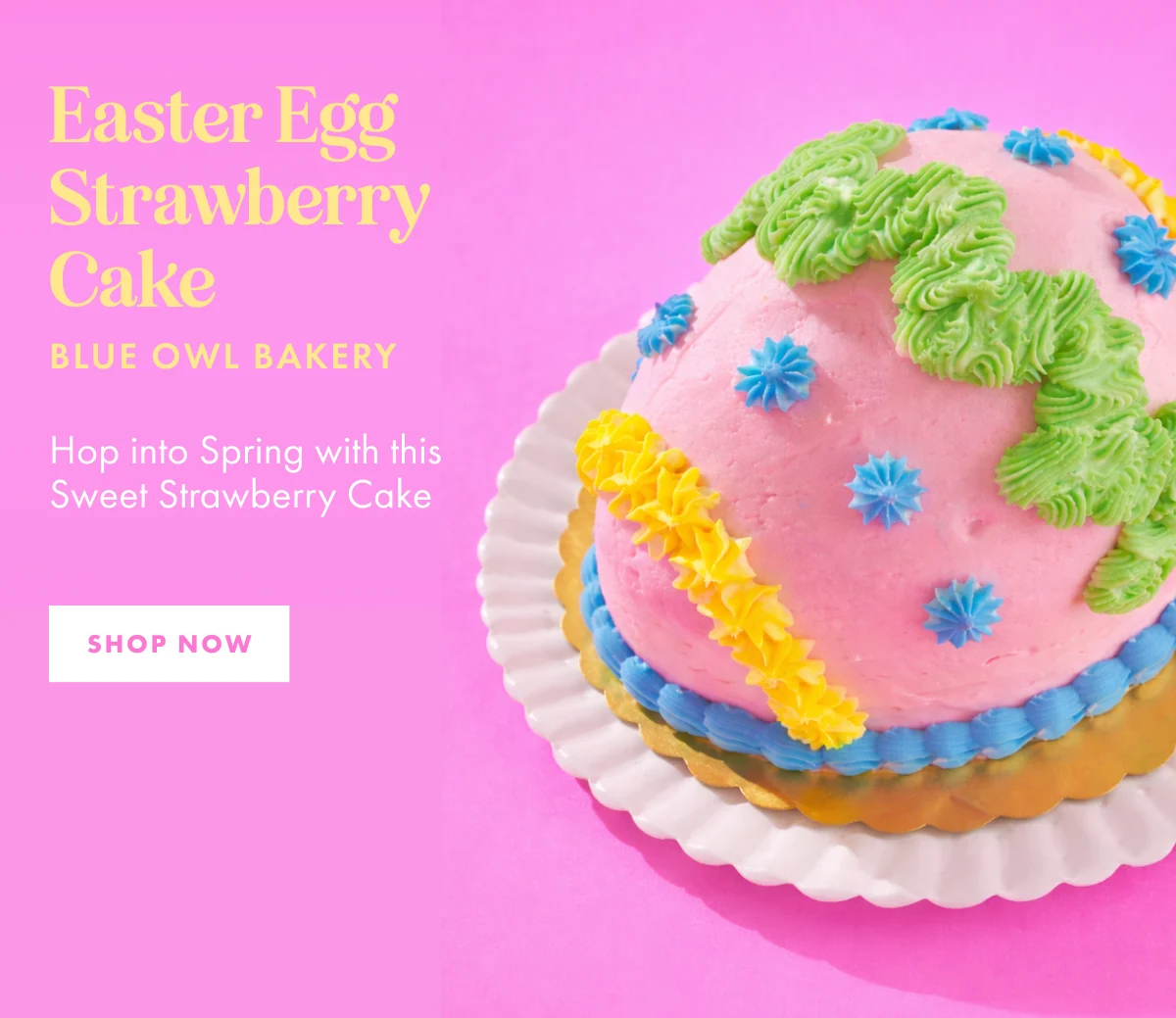 Easter Egg Strawberry Cake