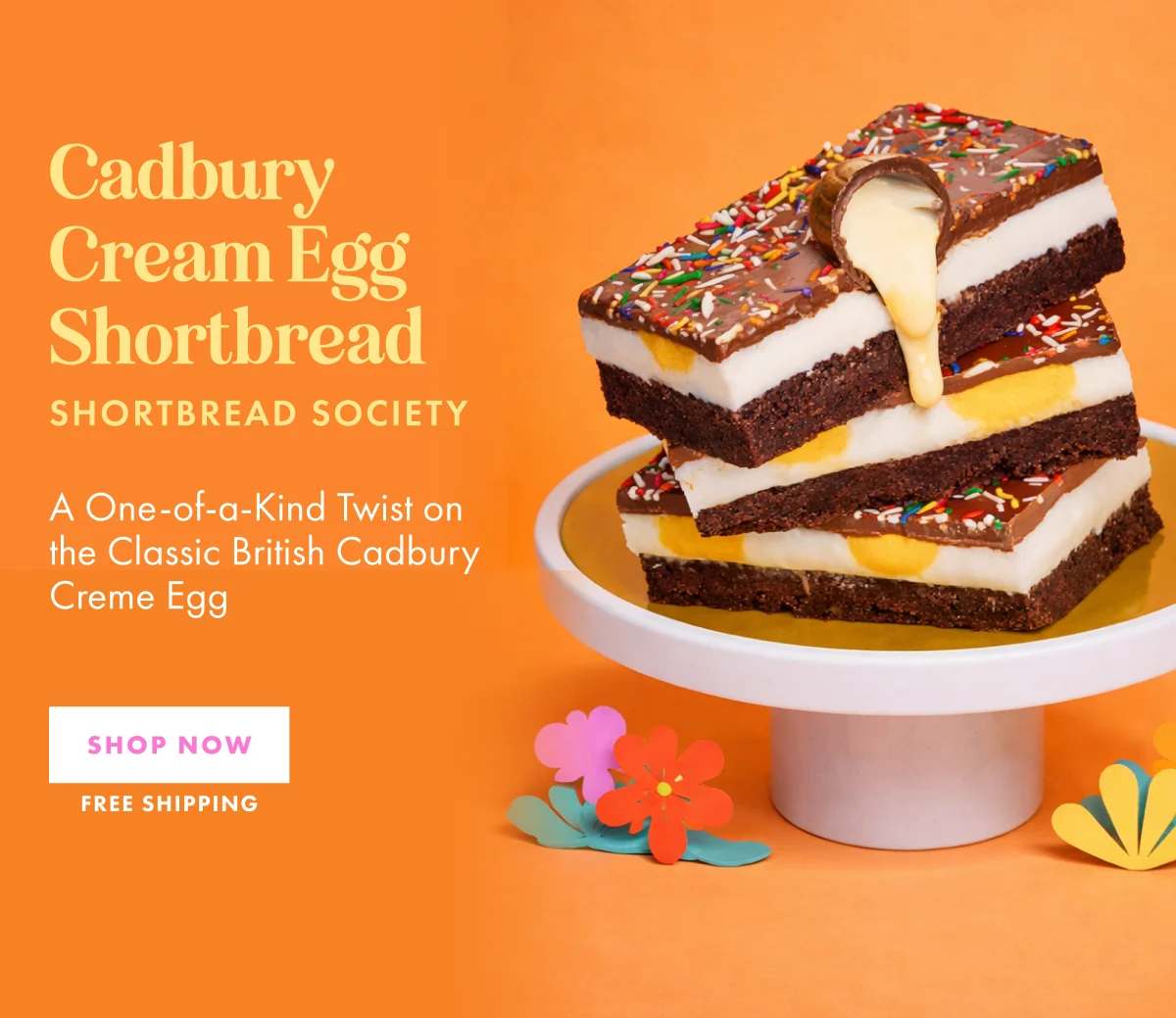 Cadbury Cream Egg Shortbread Tray