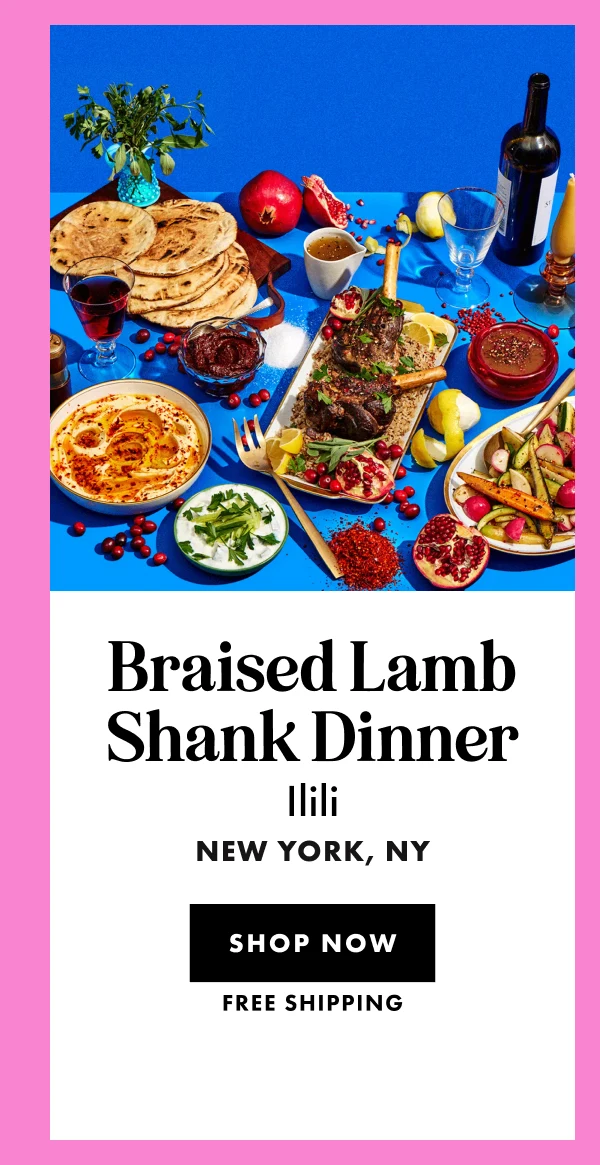 ilili Braised Lamb Shank Dinner
