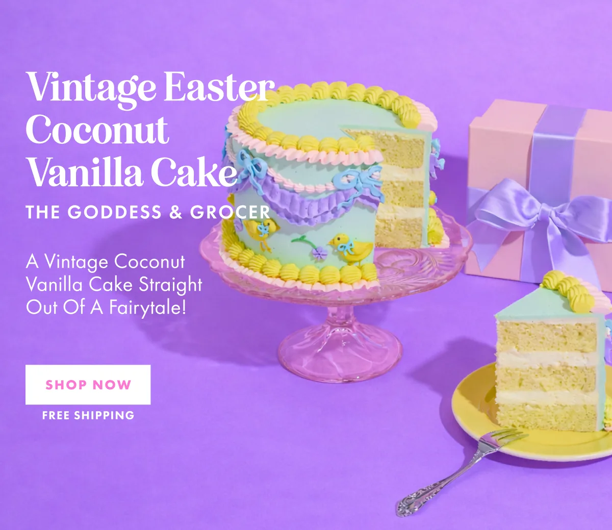 The Goddess and Grocer Vintage Cake