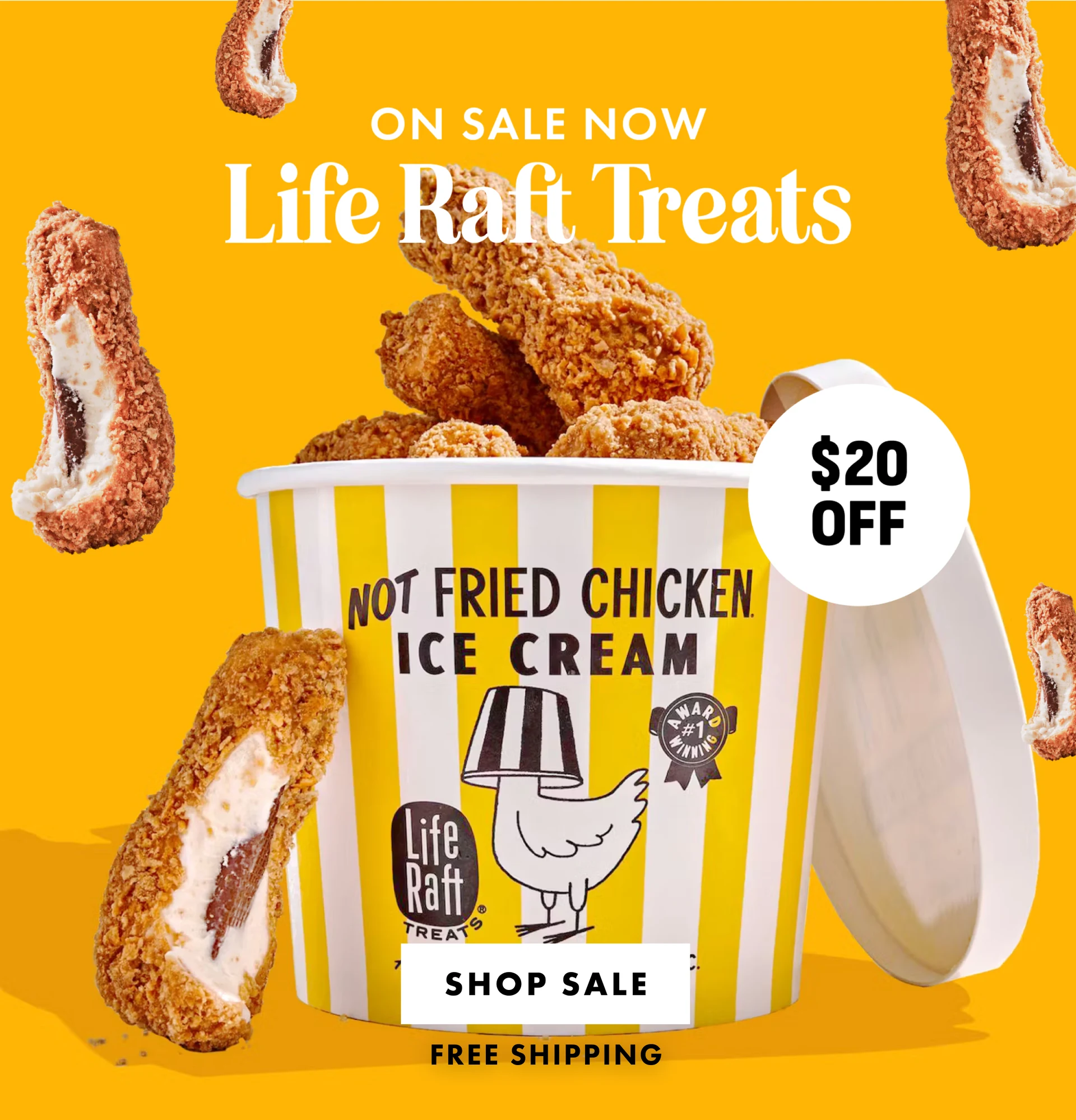 ON SALE! Life Raft Treat's Not Fried Chicken Ice Cream