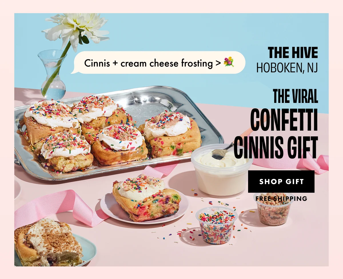 The Hive Confetti Cinnamon Rolls