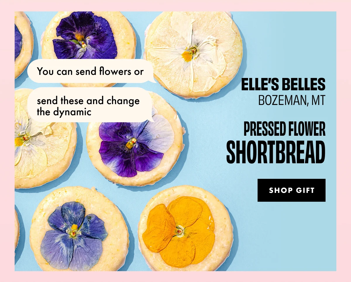 Elle's Belles Pressed Flower Shortbread