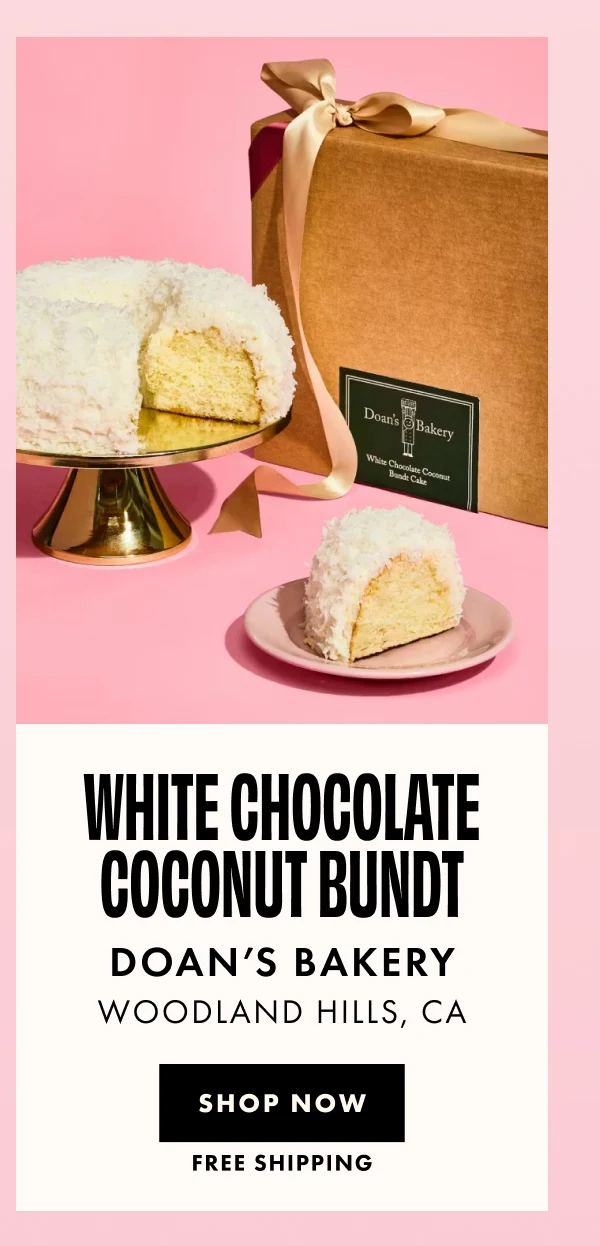 Doan's White Chocolate Coconut Bundt Cake