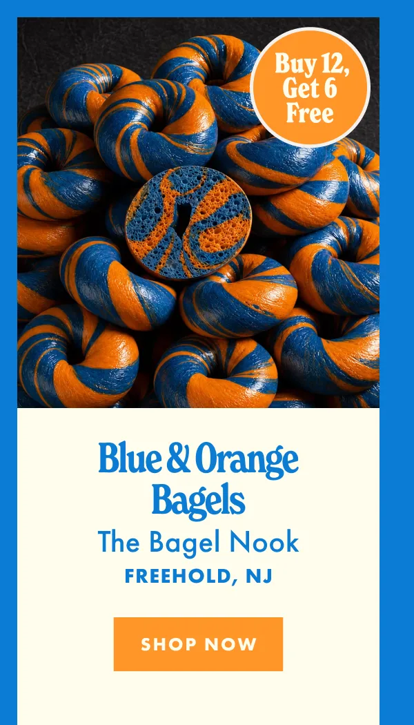 Blue & Orange Bagel BOGO
