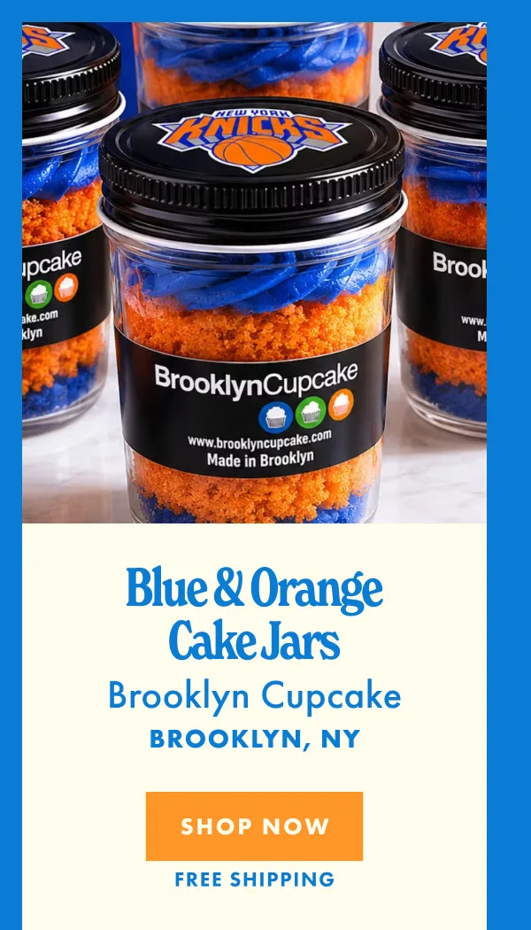 Blue & Orange Cake Jars