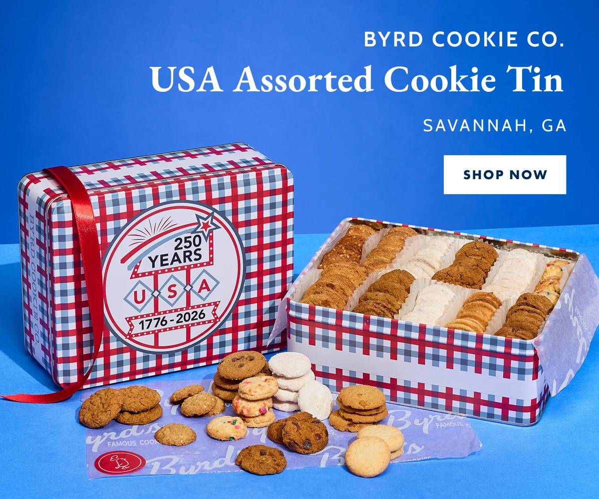 Byrd's USA Cookie Tin 