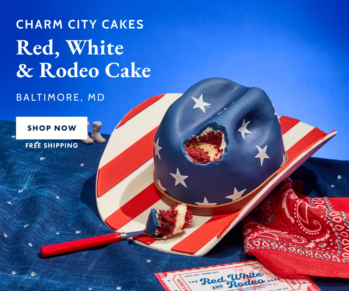 Duff's Red, White & Rodeo Cowboy Hat Cake