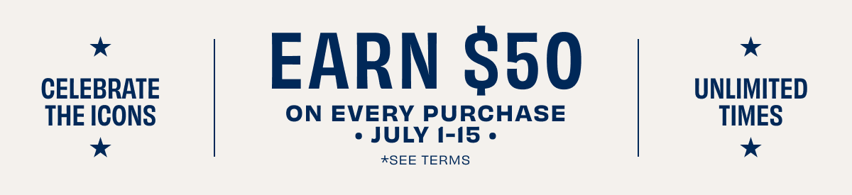 Earn $50 On Every Purchase
