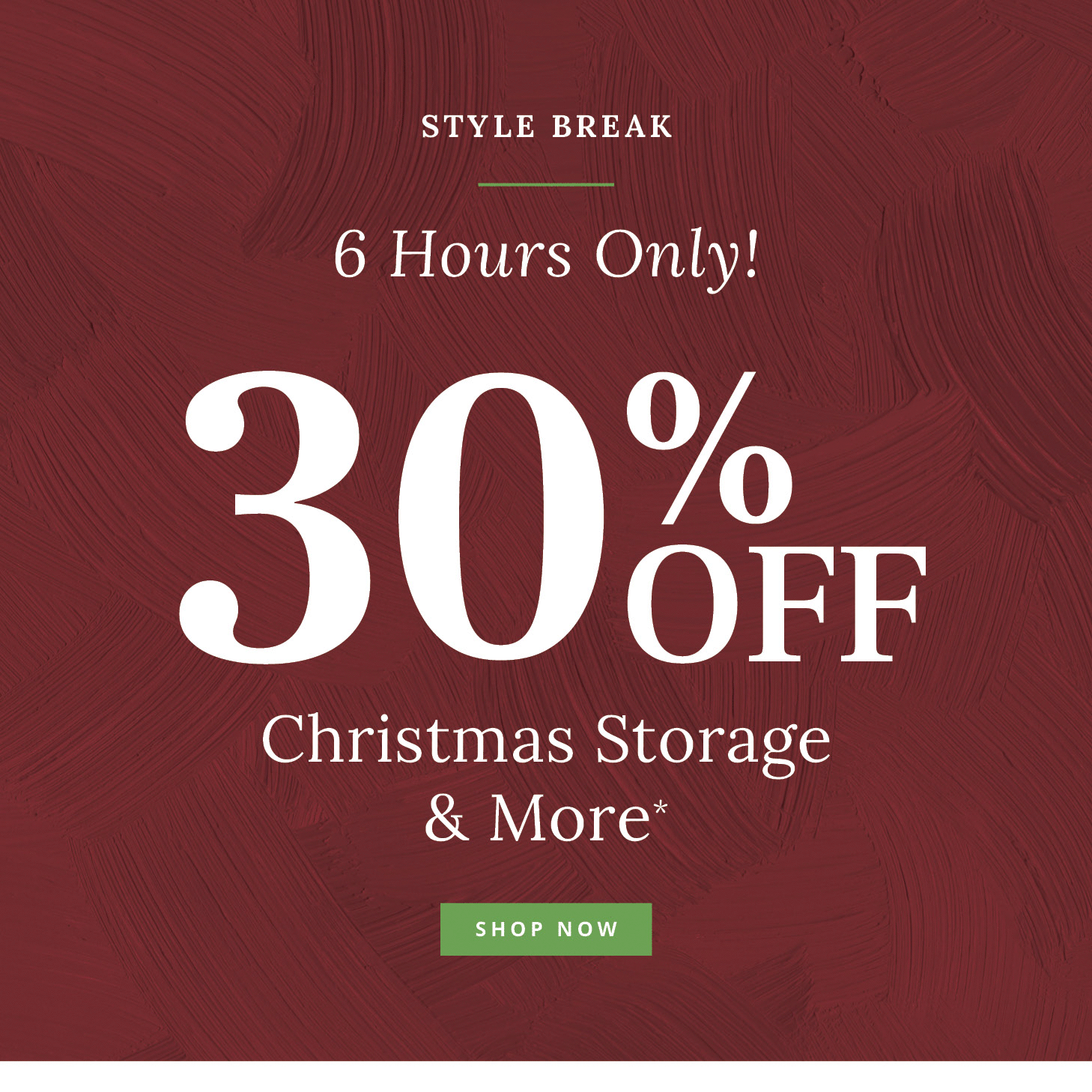 30% Off Christmas Storage & More
