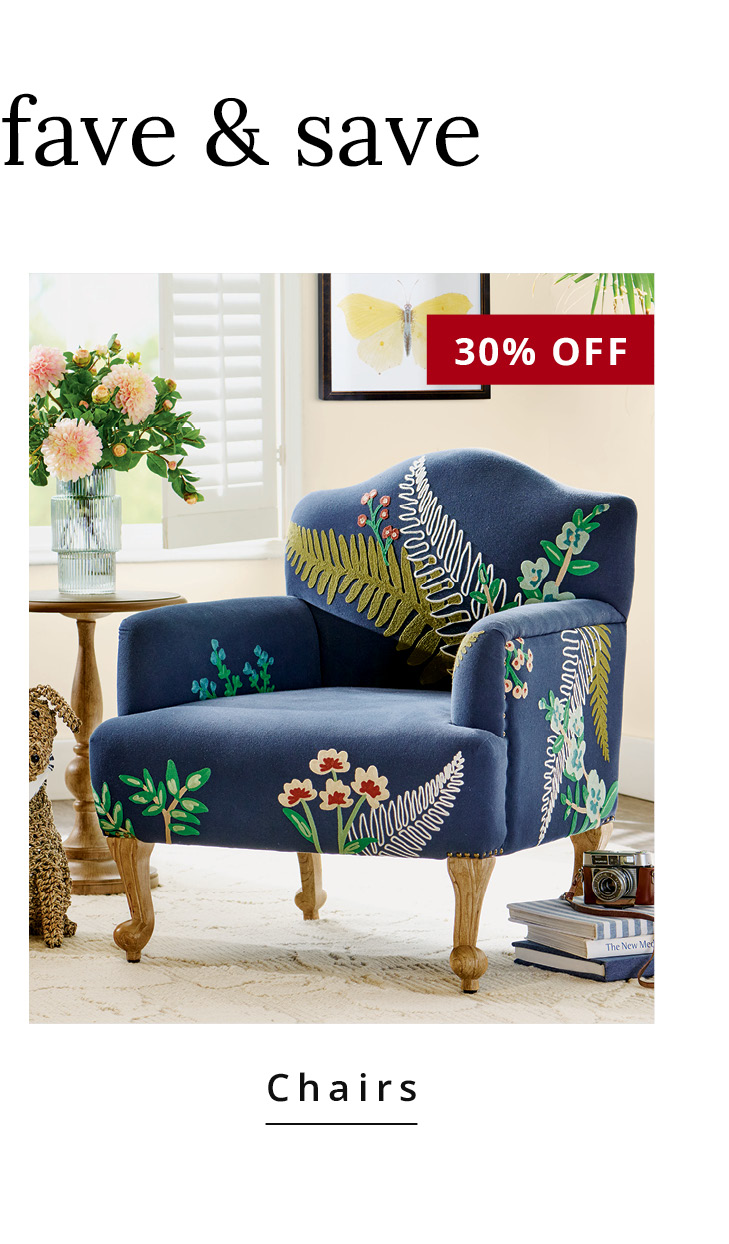 30% Off Chairs