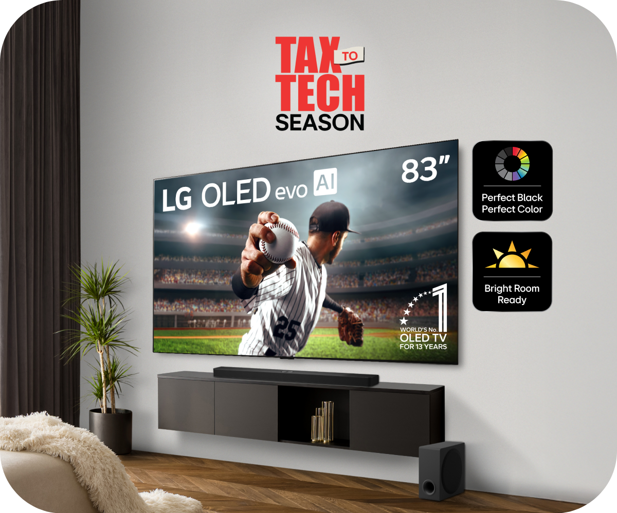 Tax to Tech Season OLED TV Image