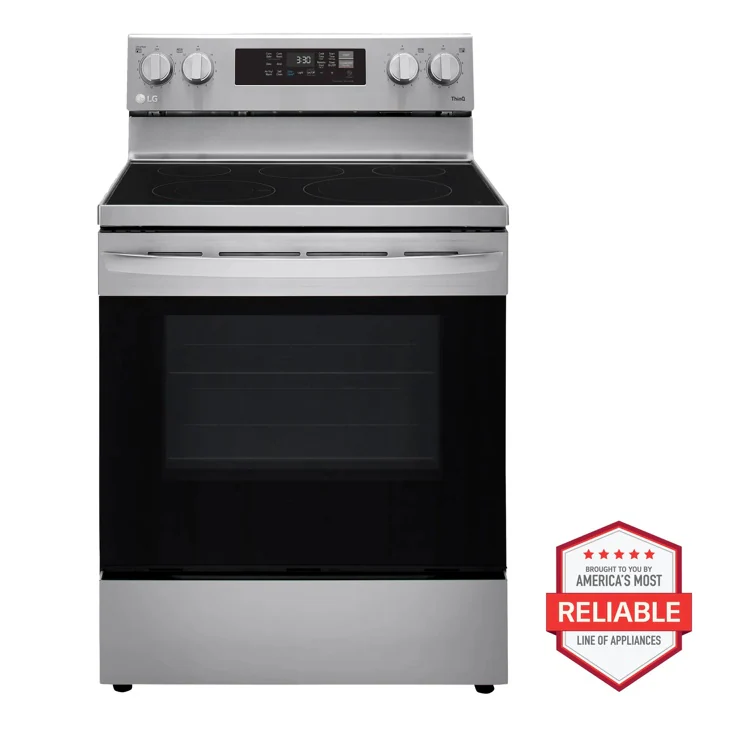 6.3 cu. ft. Smart Wi-Fi Enabled Fan Convection Electric Range with Air Fry & EasyClean®