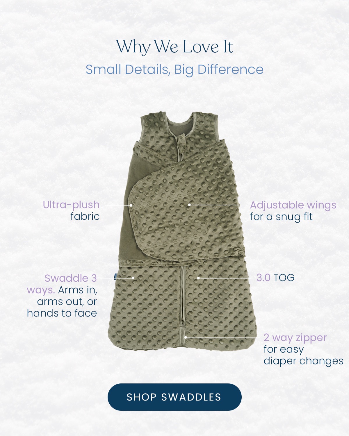 velboa sleepsack swaddle