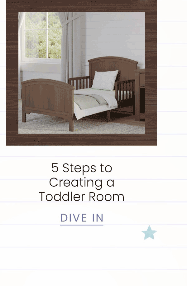 5 steps to creating a toddler room