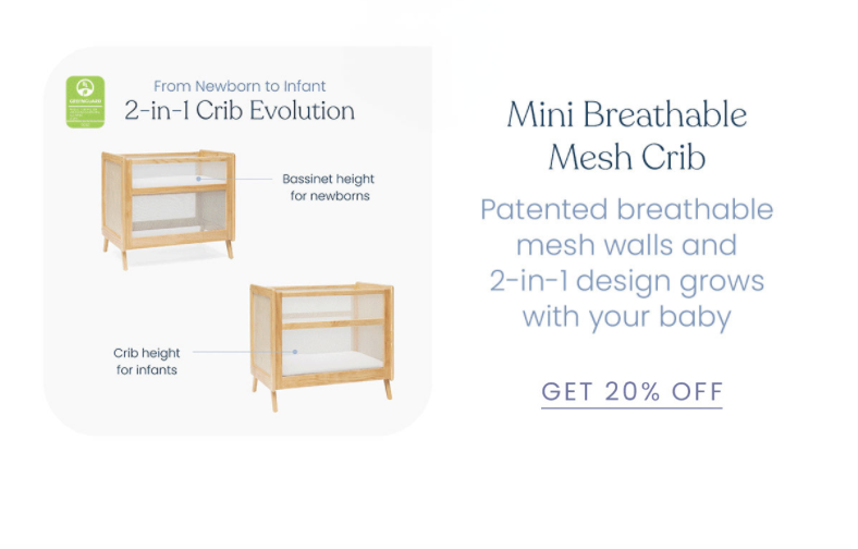Mini Breathable Mesh Crib
