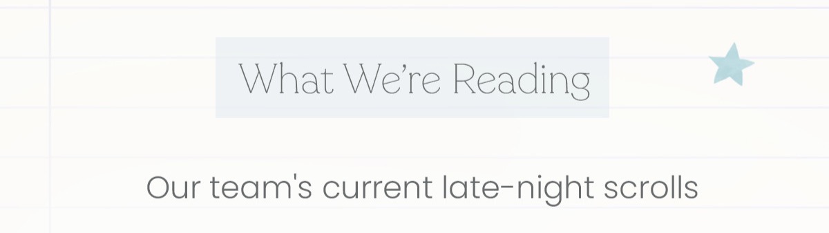 What We're Reading