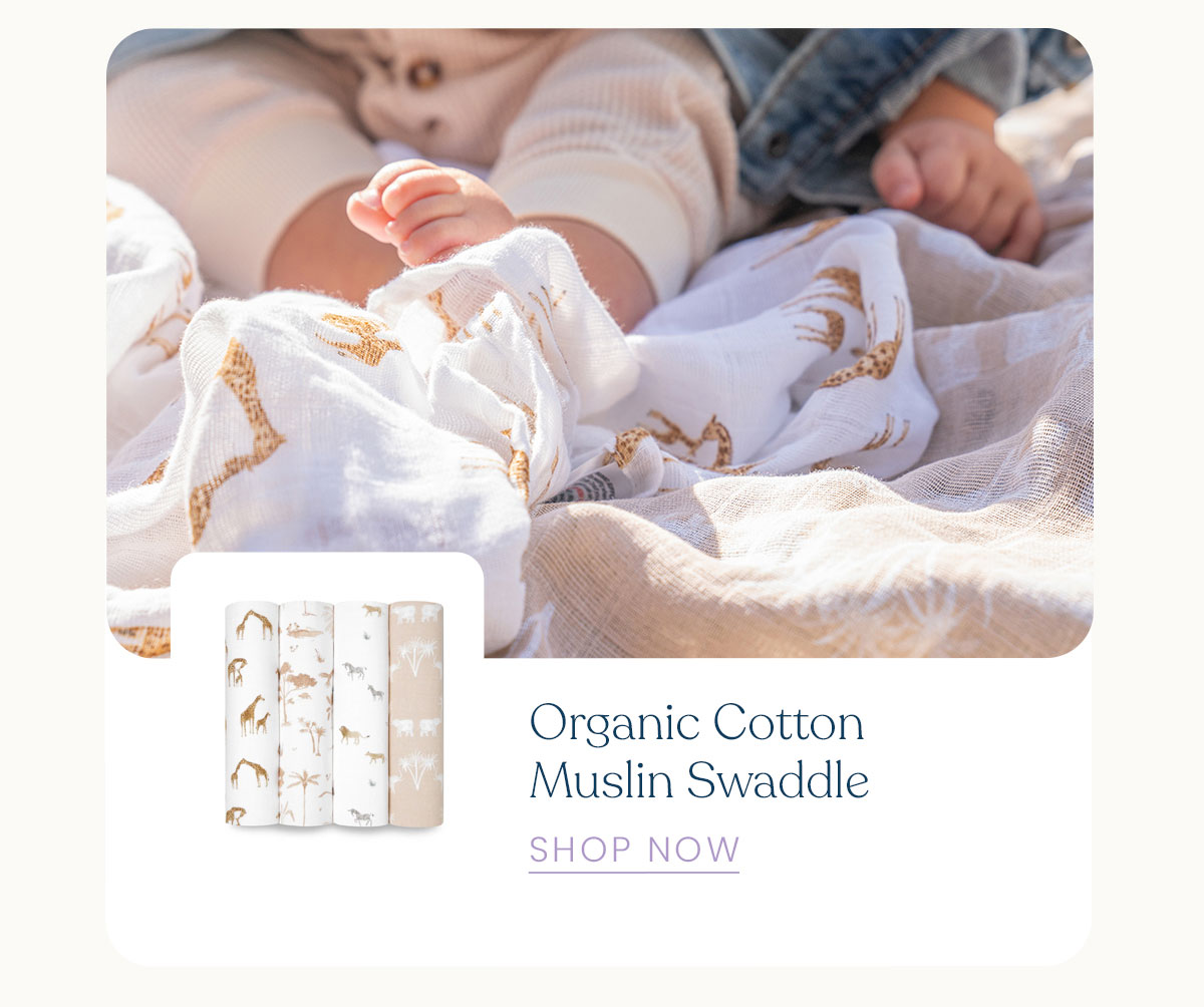 Organic Cotton Muslin Swaddle Organic Cotton Muslin Swaddle