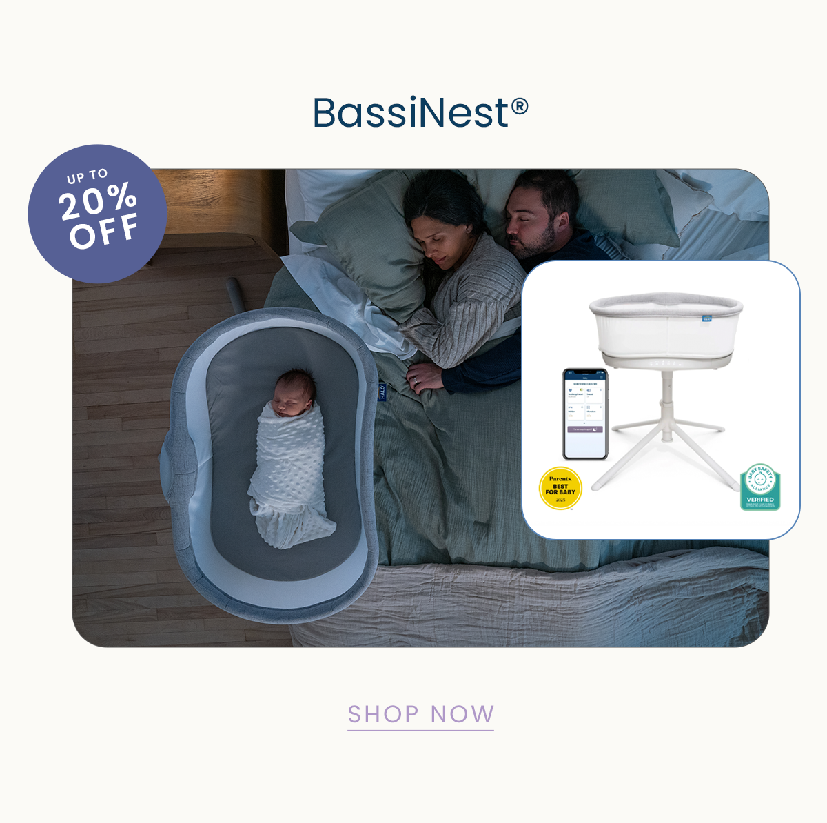 20% off smart bassinet