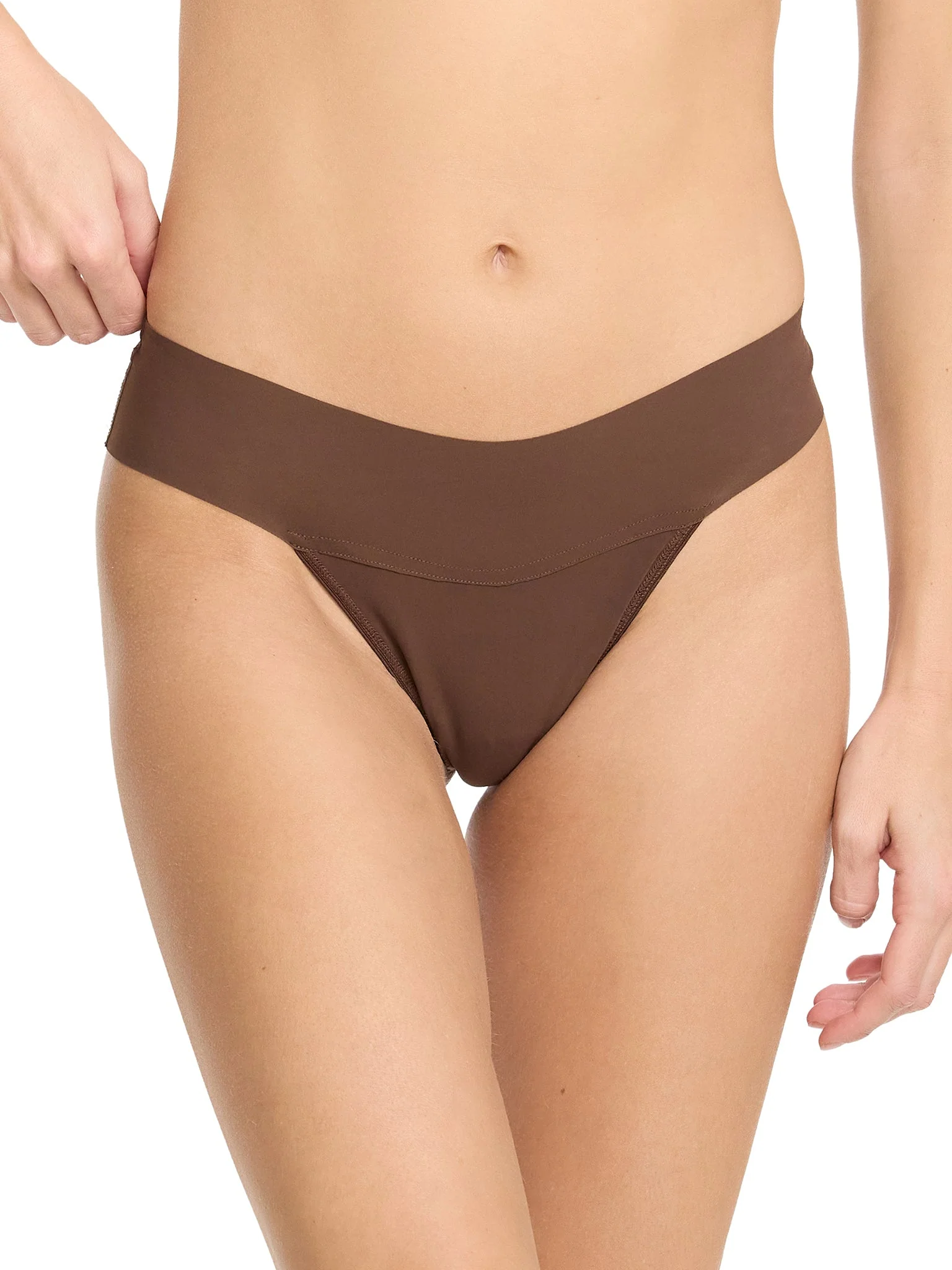 Image of BreatheSoft™ Natural Rise Thong Mahogany Sale