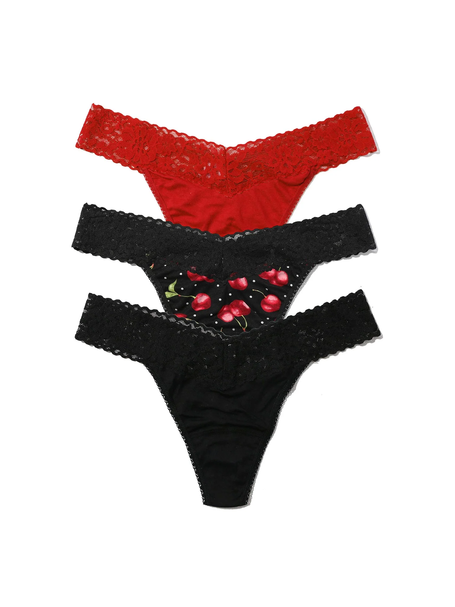 Image of DreamEase™ Original Rise Thong 3 Pack Valentine Mix