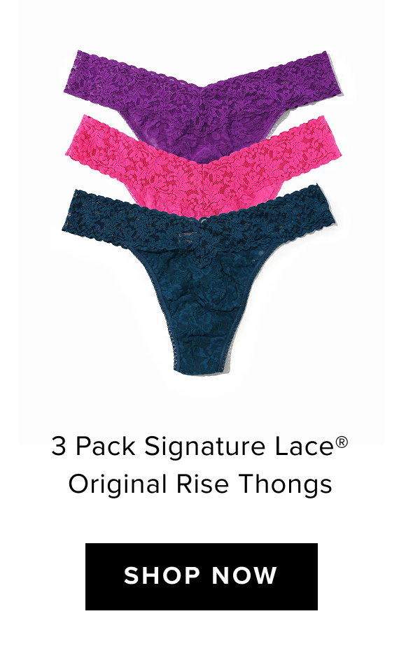 3 Pack Signature Lace® Original Rise Thongs
