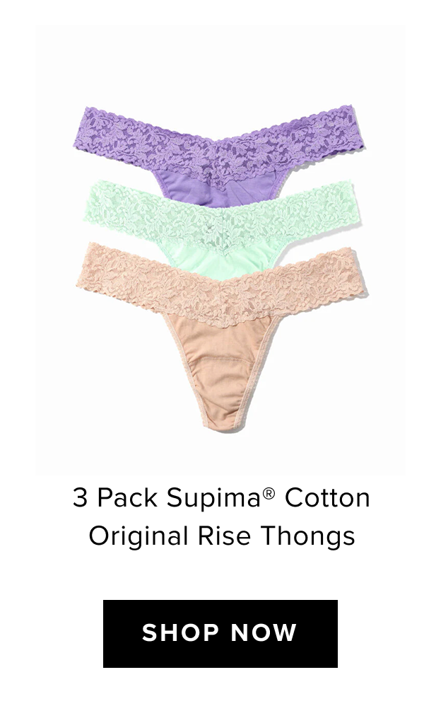 3 Pack Supima® Cotton Original Rise Thongs