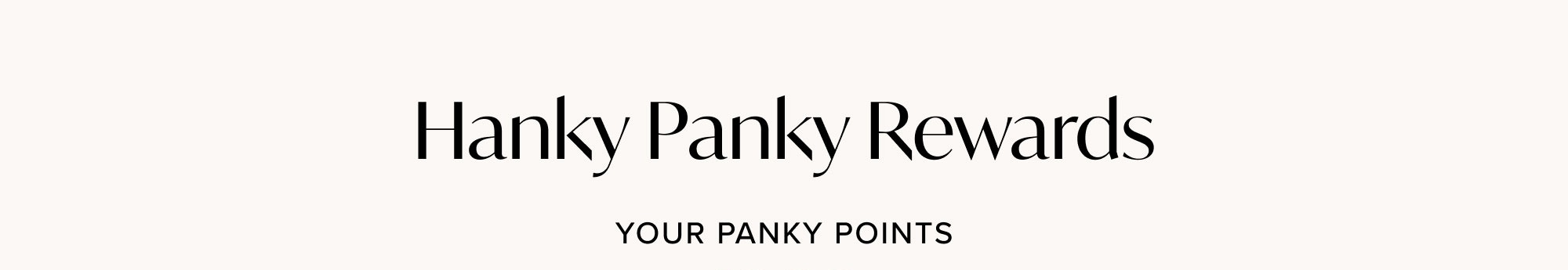 Your Panky Points