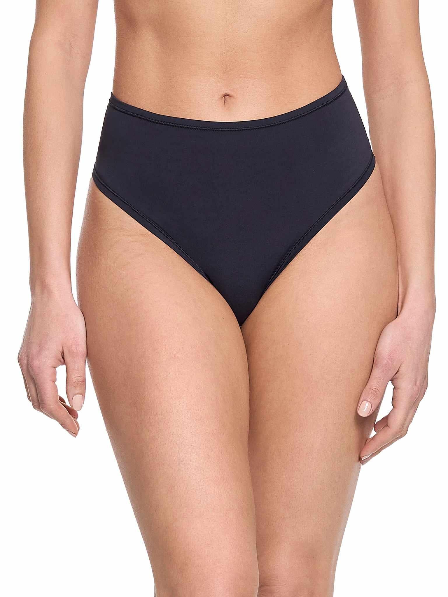 Image of YourFit™ High Rise Thong Black Sale