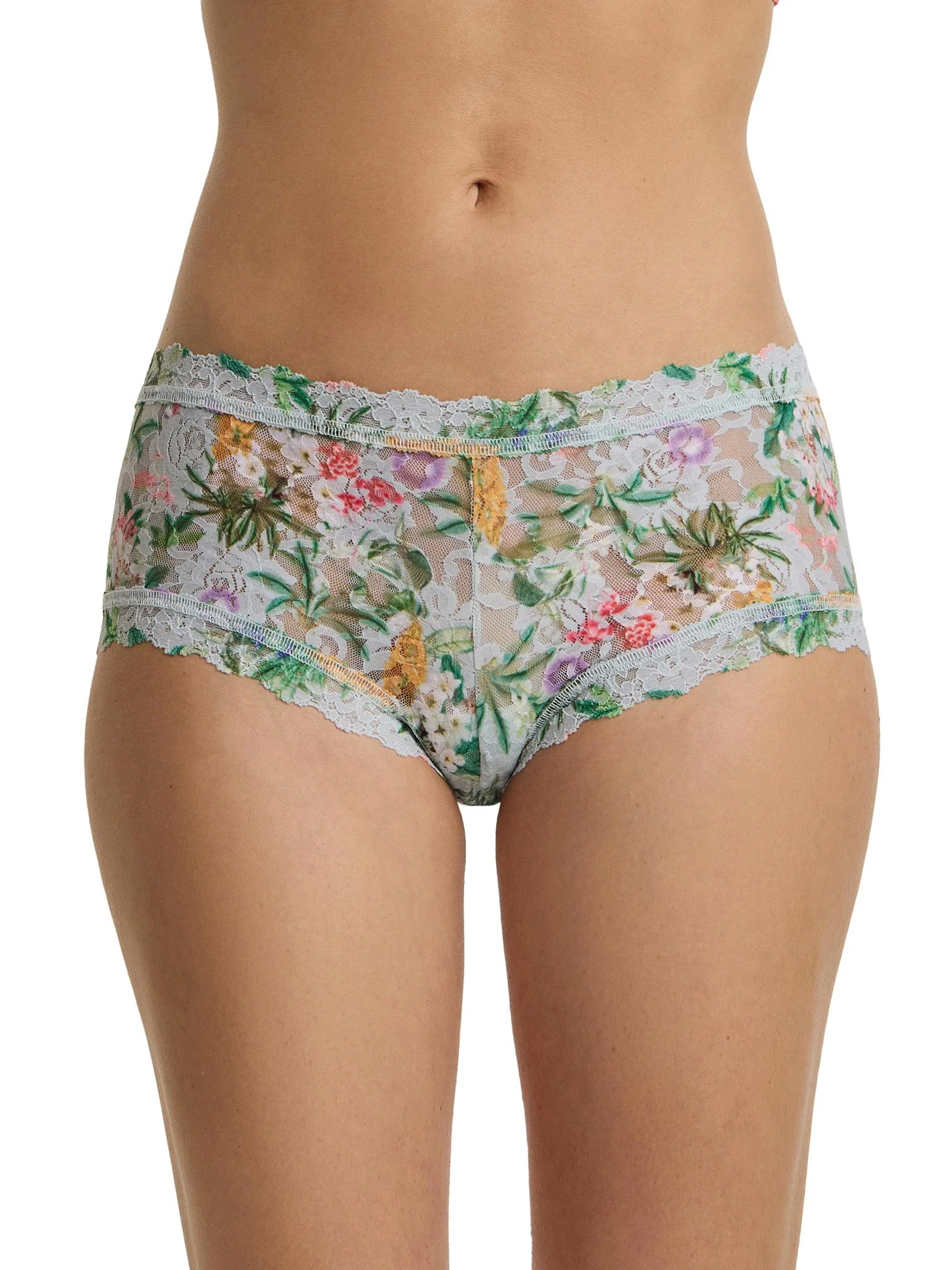 Image of Printed Signature Lace® Boyshort Floriculture Floral Print Sale