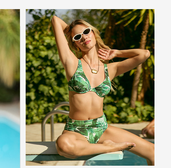 Stay flora palm tree green bottom