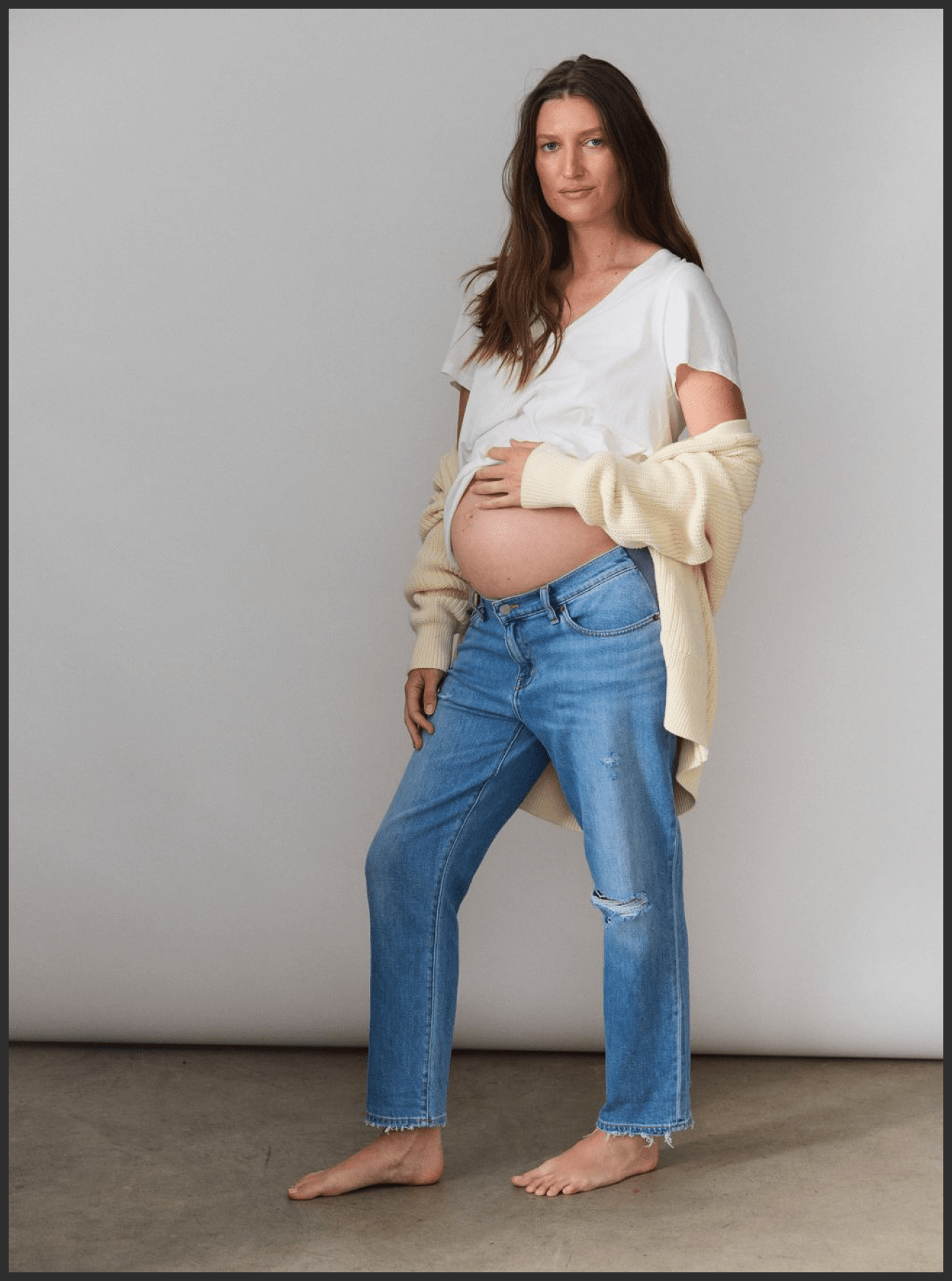 the boyfriend maternity jean