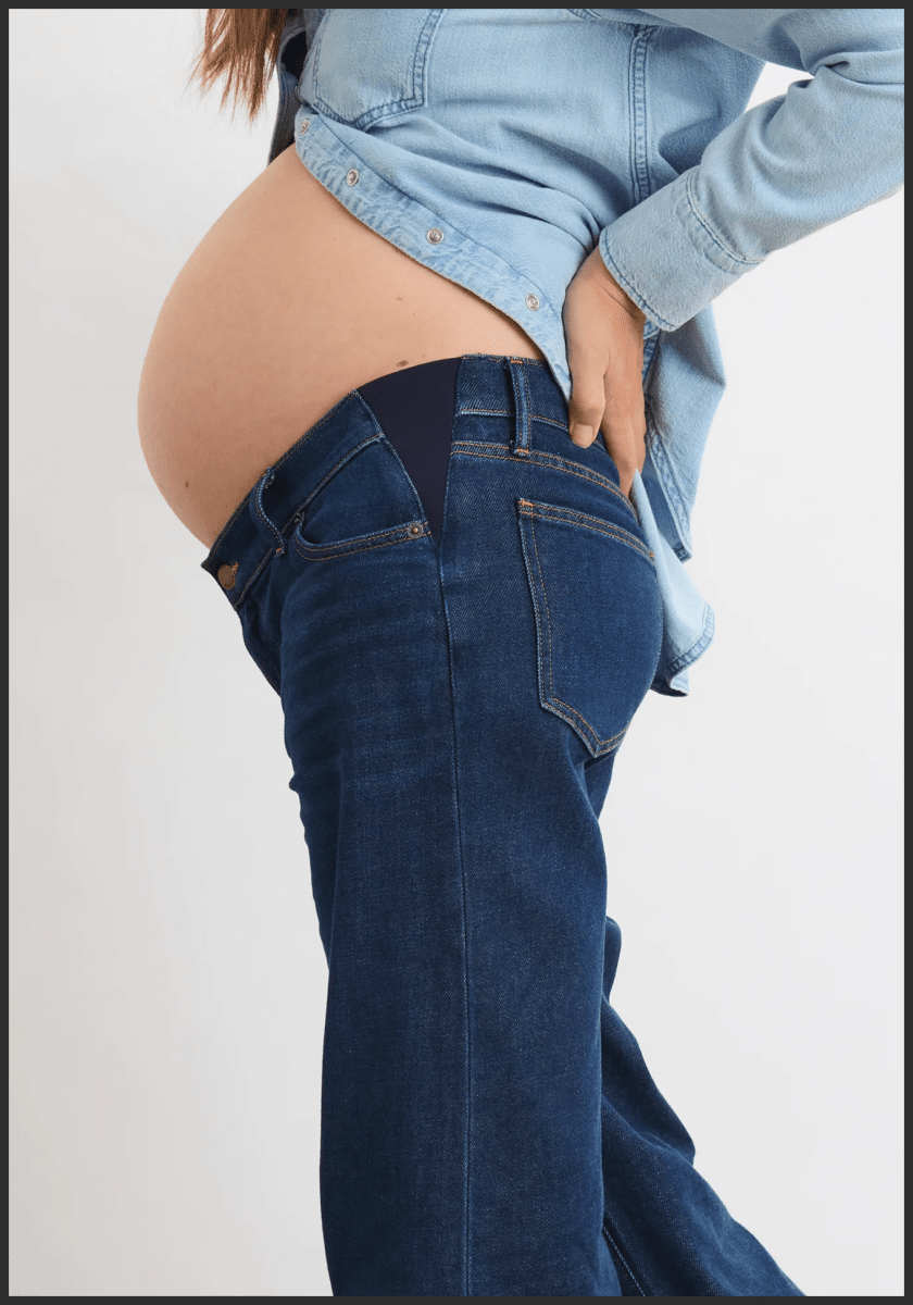 the relaxed wide leg maternity jean