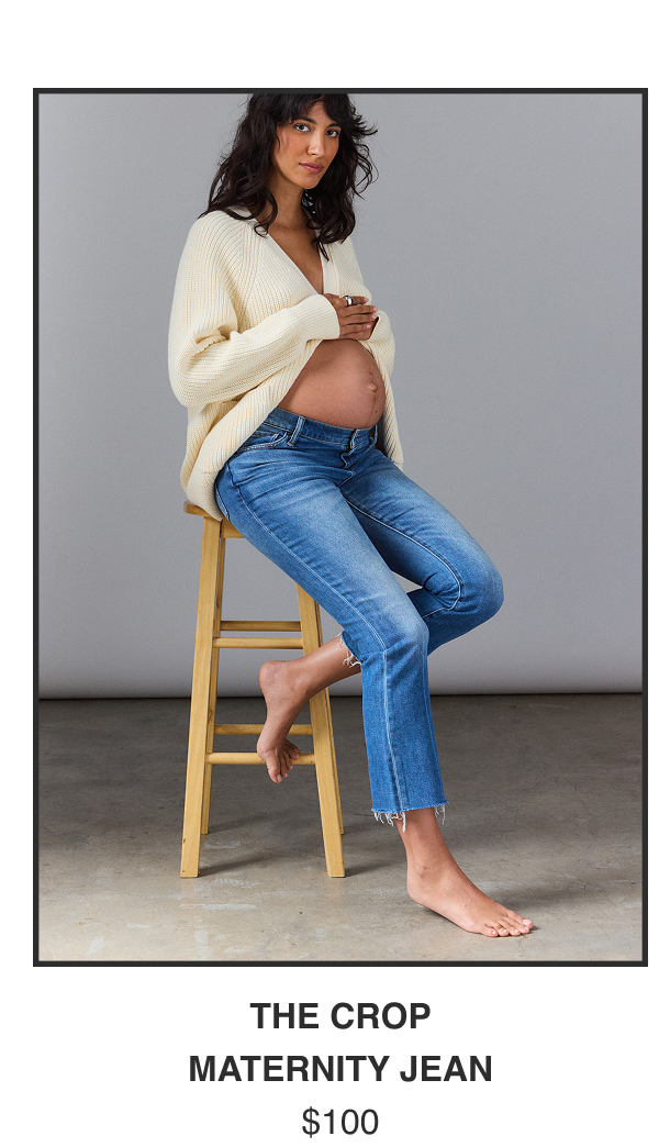 The Crop Maternity Jean