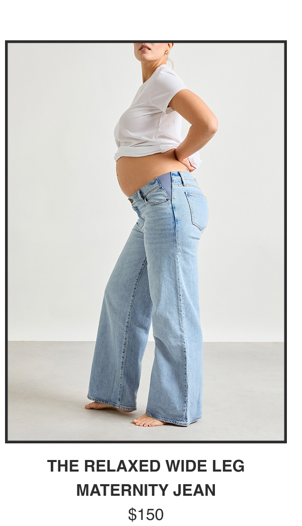 The Relaxed Wide Leg Maternity Jean