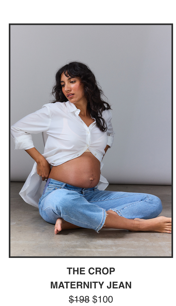 The Crop Maternity Jean