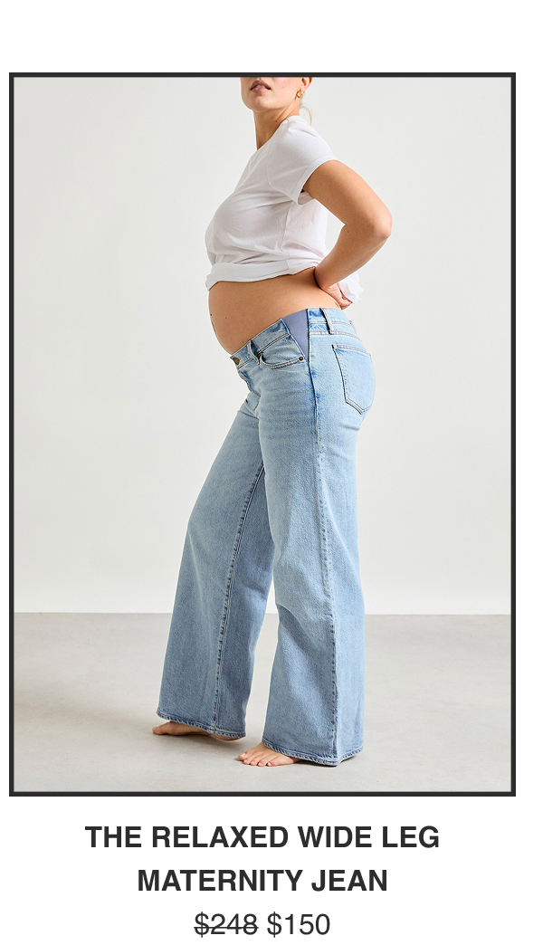 The Relaxed Wide Leg Maternity Jean