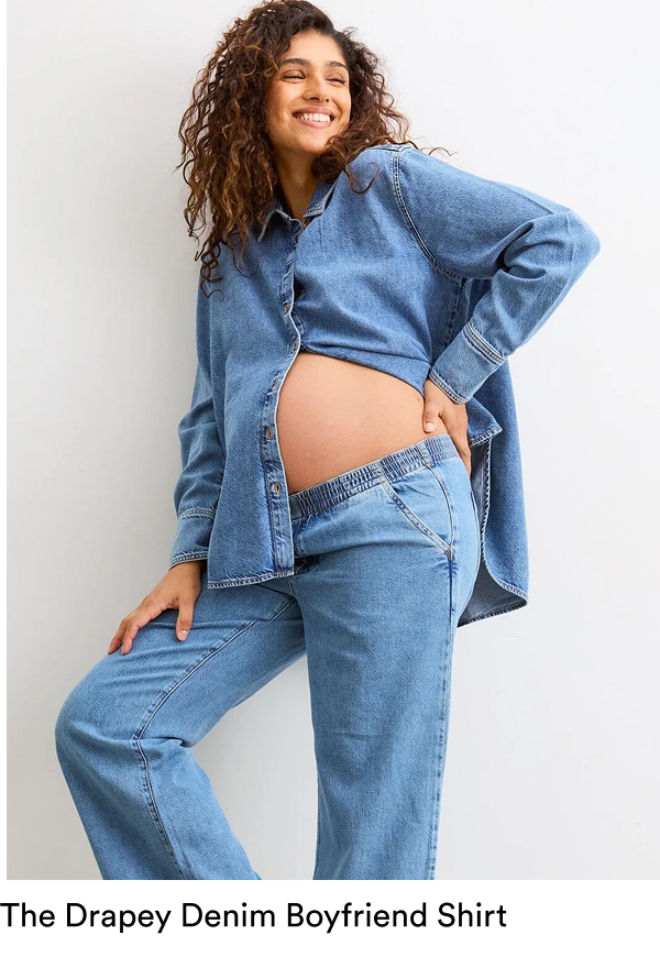 The Drapey Denim Boyfriend Shirt