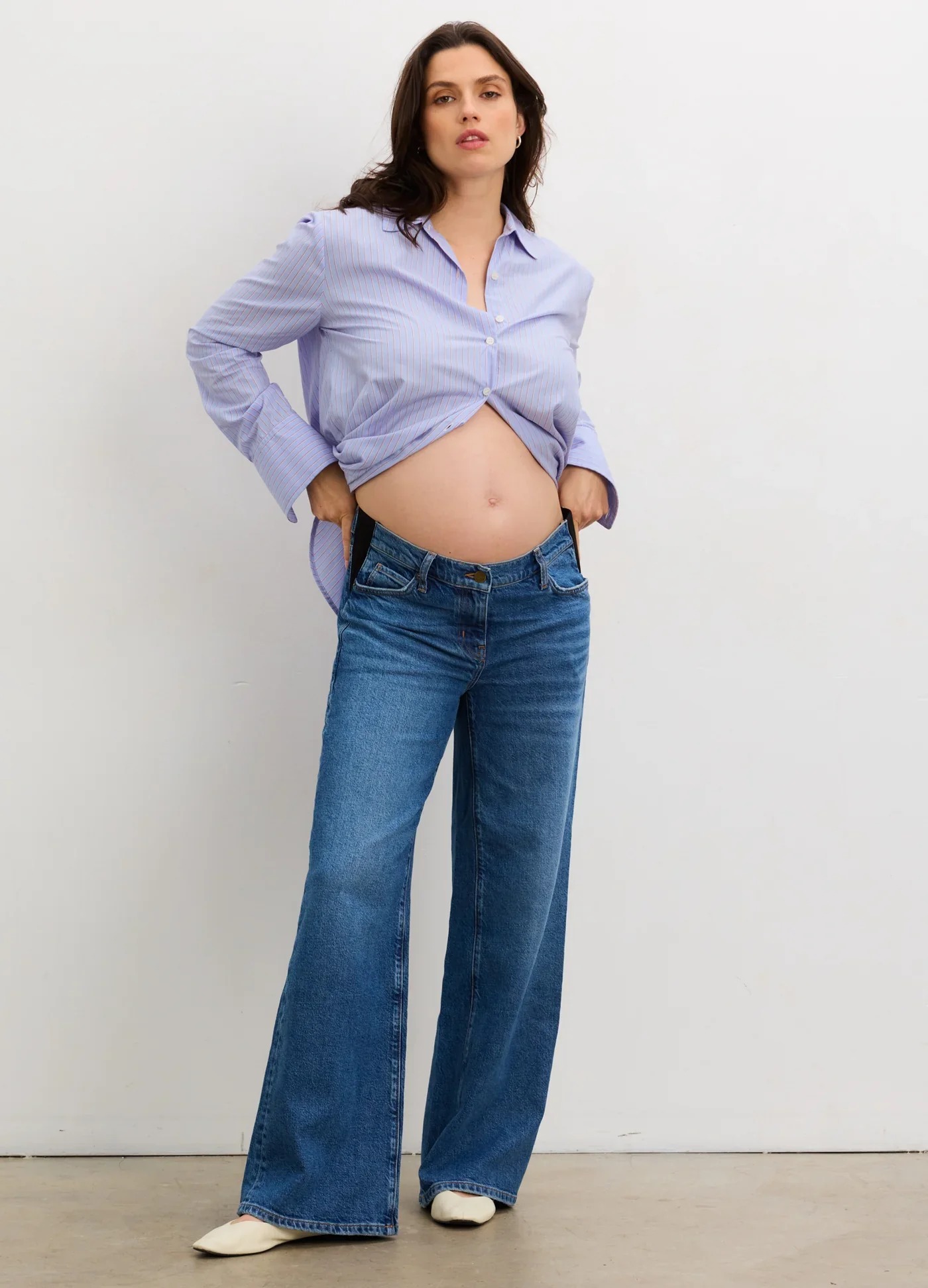 Image of The Relaxed Wide Leg Maternity Jean