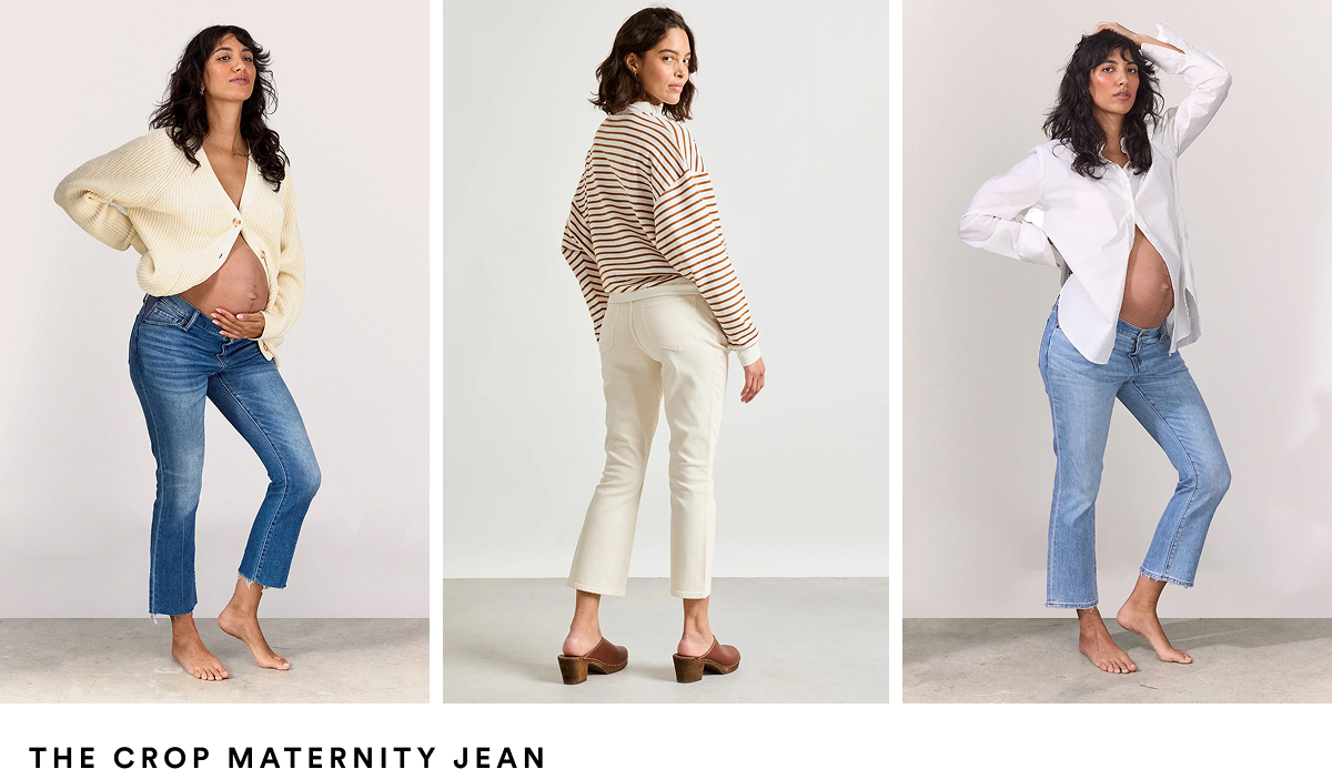 The Crop Maternity Jean
