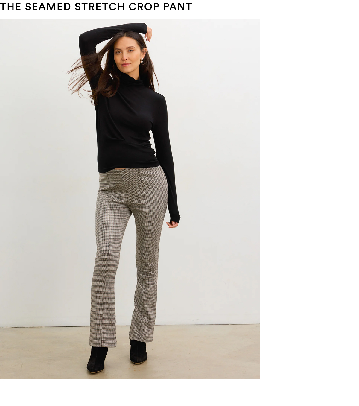 The Seamed Stretch Crop Pant
