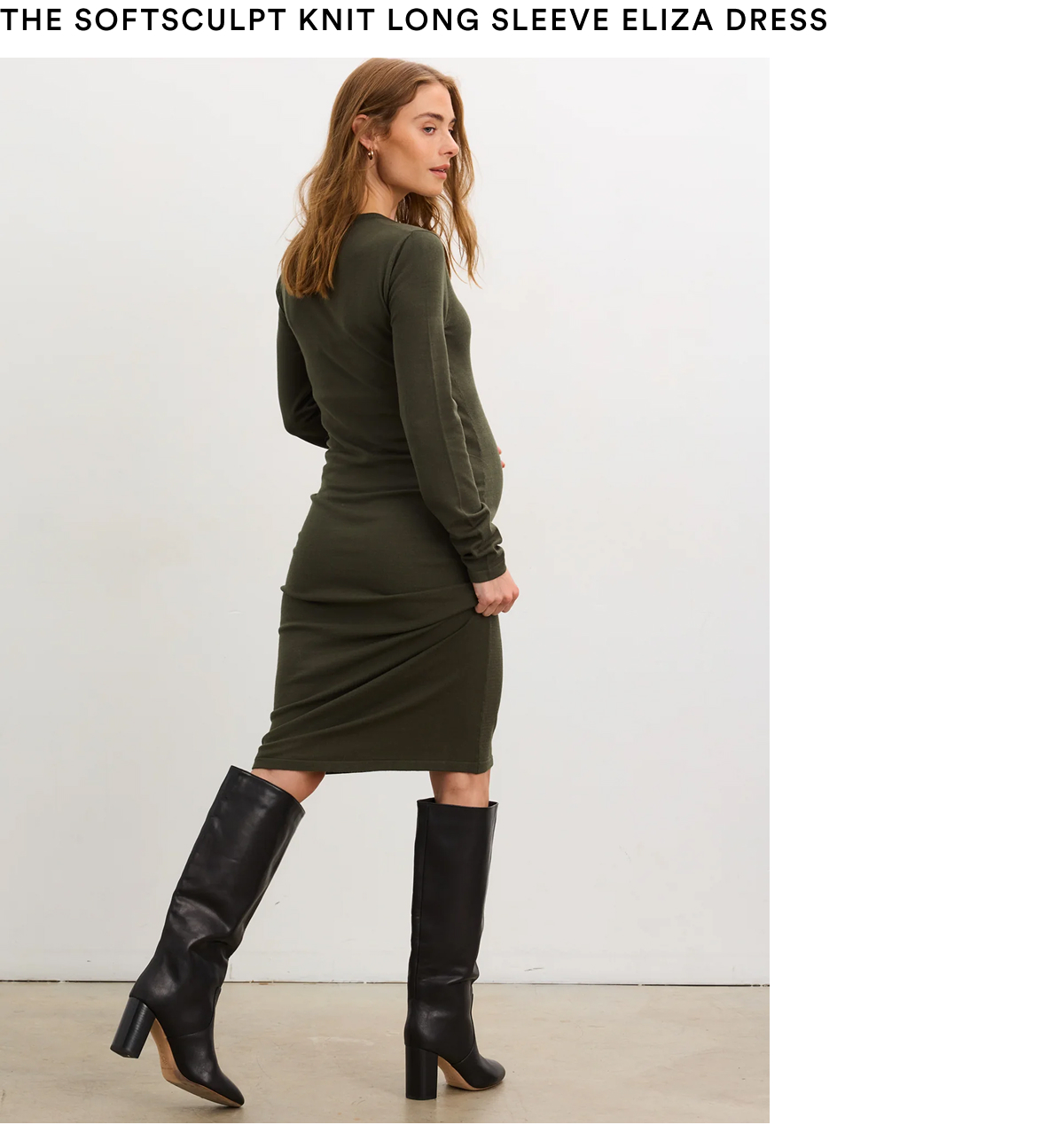 The Softsculpt Knit Long Sleeve Eliza Dress
