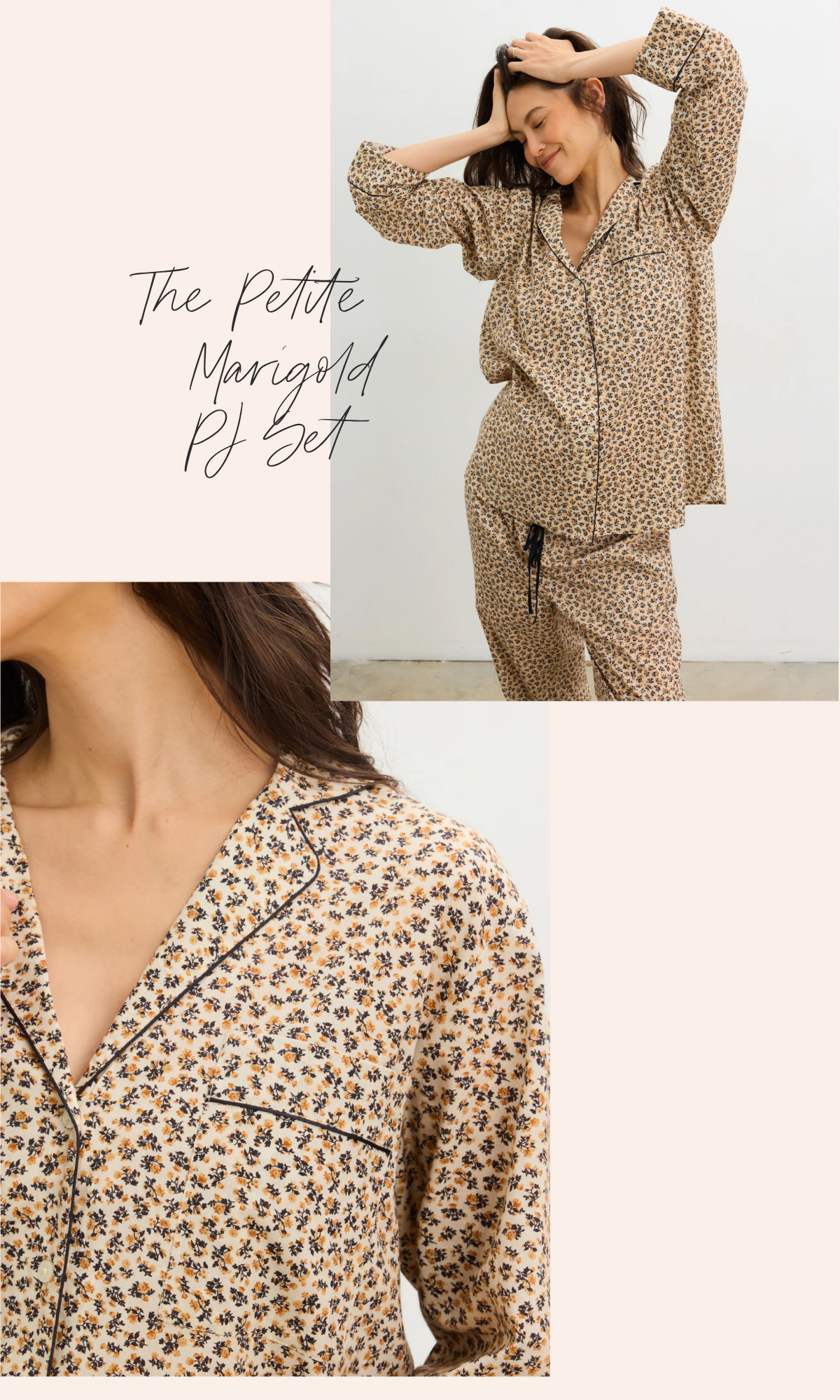 The Petite Marigold PJ Set