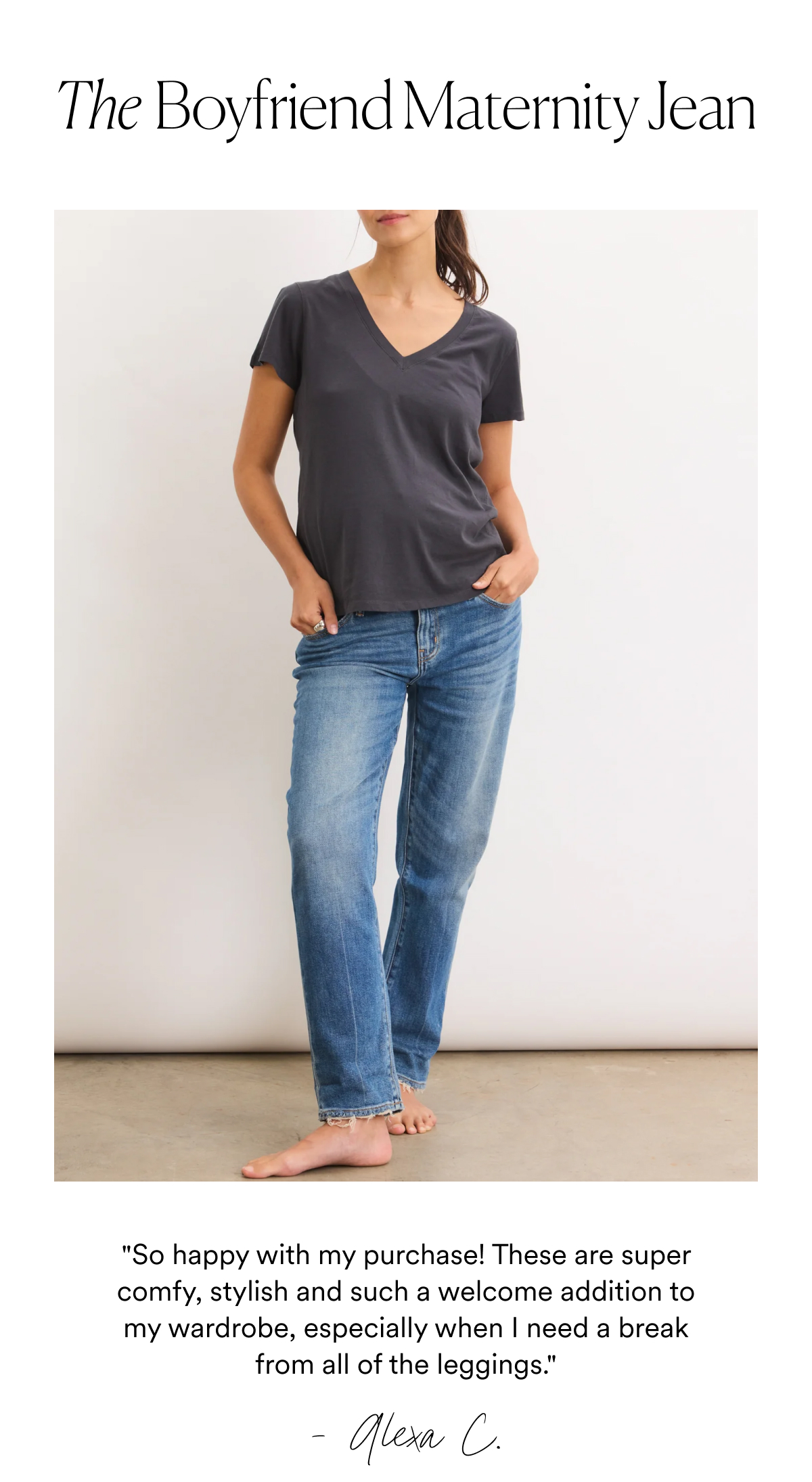 The Boyfriend Maternity Jean