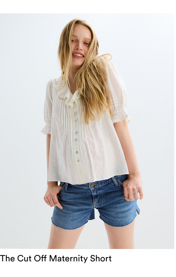 The Cut Off Maternity Short