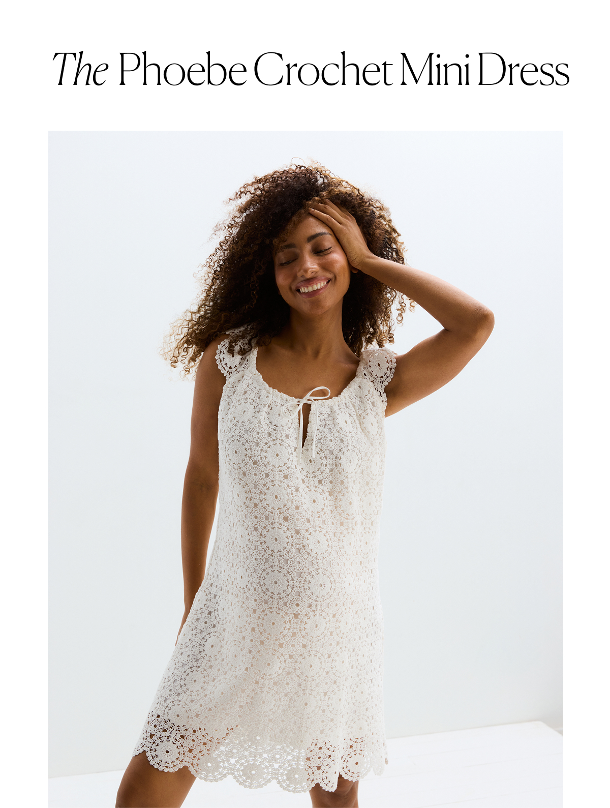 The Phoebe Crochet Mini Dress